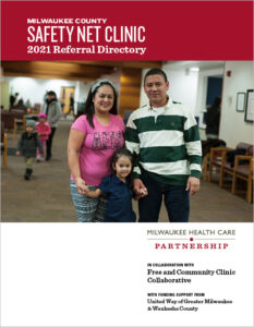 Cover of the 2021 Safety Net Clininc Directory. Clicking on the image allows user to download the PDF document.